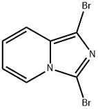 1,3-DIBROMO-IMIDAZO[1,5-A]피리딘 구조식 이미지