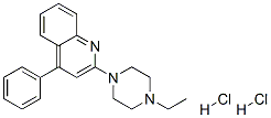 2-(4-ethylpiperazin-1-yl)-4-phenyl-quinoline dihydrochloride Structure