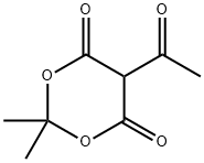 5-아세틸-2,2-다이메틸-1,3-다이옥산-4,6-다이온 구조식 이미지