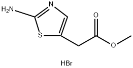 (2-아미노-티아졸-5-일)-아세트산메틸에스테르하이드로브로마이드 구조식 이미지