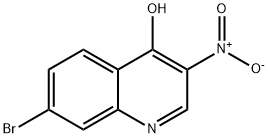 7-BroMo-4-hydroxy-3-nitroquinoline Structure