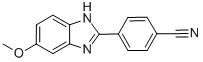 4-(5-METHOXY-1H-BENZIMIDAZOL-2-YL)BENZONITRILE Structure
