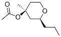 2H-Pyran-4-ol,tetrahydro-4-methyl-2-propyl-,acetate,(2S,4S)-(9CI) Structure