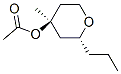 2H-Pyran-4-ol,tetrahydro-4-methyl-2-propyl-,acetate,(2R,4S)-(9CI) Structure