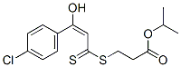 3-[[3-(4-클로로페닐)-3-히드록시-1-티옥소-2-프로페닐]티오]프로피온산이소프로필에스테르 구조식 이미지