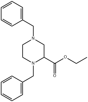 Ethyl 1,4-dibenzylpiperazine-2-carboxylate Structure