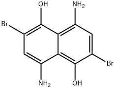 4,8-디아미노-2,6-디브로모나프탈렌-1,5-디올 구조식 이미지