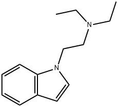 N,N-디에틸-1H-인돌-1-에틸아민 구조식 이미지