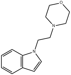 4-(2-(1H-인돌-1-일)에틸)모르폴린 구조식 이미지