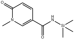 1,6-디히드로-1-메틸-6-옥소-N-트리메틸실릴-3-피리딘카르복사미드 구조식 이미지