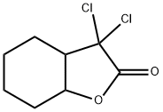 3,3-dichlorohexahydro-3H-benzofuran-2-one Structure