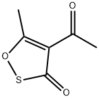 3H-1,2-Oxathiol-3-one, 4-acetyl-5-methyl- (9CI) Structure