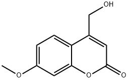 4-하이드록시메틸-7-메톡시쿠마린 구조식 이미지