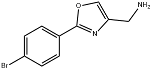 C-[2-(4-BROMO-PHENYL)-OXAZOL-4-YL]-METHYLAMINE Structure