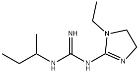 Guanidine, N-(1-ethyl-4,5-dihydro-1H-imidazol-2-yl)-N-(1-methylpropyl)- (9CI) 구조식 이미지