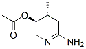 3-Pyridinol,6-amino-2,3,4,5-tetrahydro-4-methyl-,acetate(ester),(3S,4R)-(9CI) Structure