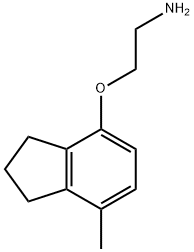 Ethanamine, 2-[(2,3-dihydro-7-methyl-1H-inden-4-yl)oxy]- (9CI) 구조식 이미지