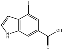 4-IODO-6-INDOLE CARBOXYLIC ACID Structure