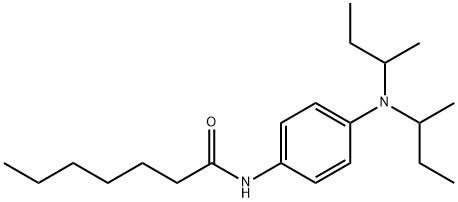 N-[4-[Bis(1-methylpropyl)amino]phenyl]heptanamide Structure