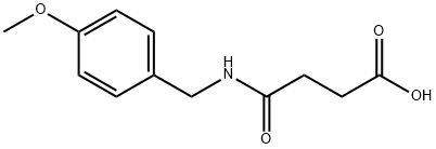 4-[(4-METHOXYBENZYL)AMINO]-4-OXOBUTANOIC ACID Structure