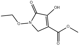 1H-Pyrrole-3-carboxylicacid,1-ethoxy-2,5-dihydro-4-hydroxy-5-oxo-,methylester(9CI) 구조식 이미지