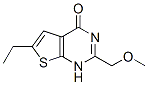 Thieno[2,3-d]pyrimidin-4(1H)-one, 6-ethyl-2-(methoxymethyl)- (9CI) 구조식 이미지