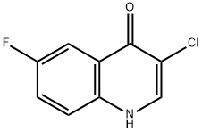 4(1H)-Quinolinone,  3-chloro-6-fluoro- Structure