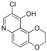 1,4-Dioxino[2,3-f]quinolin-10-ol,  9-chloro-2,3-dihydro- 구조식 이미지