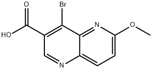 4-BroMo-6-Methoxy-[1,5]naphthyridine-3-carboxylic acid Structure