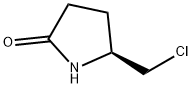 (S)-5-(클로로메틸)피롤리딘-2-온 구조식 이미지