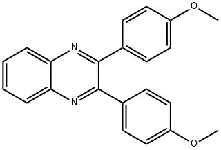 2,3-bis(4-methoxyphenyl)quinoxaline Structure