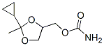 (2-사이클로프로필-2-메틸-1,3-디옥솔란-4-일)메틸카바메이트 구조식 이미지