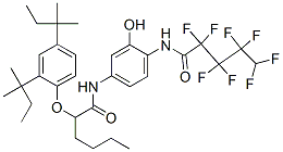 2-(2,4-Di-tert-pentylphenoxy)-N-[3-hydroxy-4-[(2,2,3,3,4,4,5,5-octafluorovaleryl)amino]phenyl]hexanamide 구조식 이미지