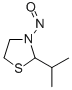 Thiazolidine, 2-(1-methylethyl)-3-nitroso- (9CI) Structure