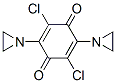2,5-BIS(1-AZIRIDINYL)-3,6-DICHLORO-2,5-CYCLOHEXADIENE-1,4-DIONE Structure