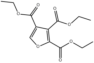 2,3,4-Furantricarboxylic acid triethyl ester Structure