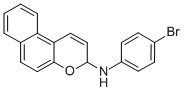 3H-Naphtho(2,1-b)pyran-3-amine, N-(4-bromophenyl)- Structure