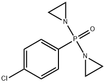 1-[아지리딘-1-일-(4-클로로페닐)포스포릴]아지리딘 구조식 이미지
