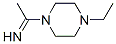 Piperazine, 1-ethyl-4-(1-iminoethyl)- (9CI) Structure