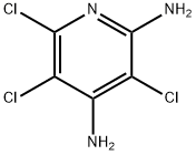3,5,6-트리클로로피리딘-2,4-디아마인 구조식 이미지