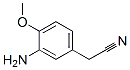 벤젠아세토니트릴,3-아미노-4-메톡시- 구조식 이미지