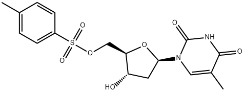 5'-O-(4-METHYLPHENYLSULPHONYL)THYMIDINE Structure