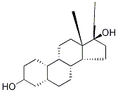 (3β,5α,17α)-19-Norpregnane-3,17-diol Structure