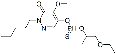 5-(ethoxy-propan-2-yloxy-phosphinothioyl)oxy-4-methoxy-2-pentyl-pyrida zin-3-one 구조식 이미지