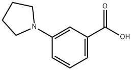 3-피롤리딘-1-YL-벤조산 구조식 이미지