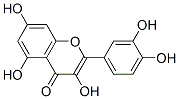 2-(3,4-dihydroxyphenyl)-3,5,7-trihydroxy-chromen-4-one Structure