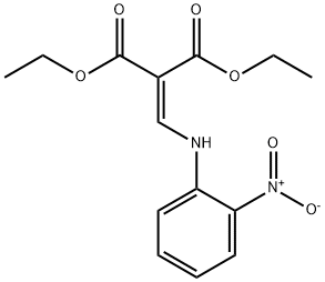 diethyl 2-[[(2-nitrophenyl)amino]methylidene]propanedioate Structure