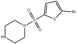 1-[(5-BROMOTHIEN-2-YL)SULFONYL]PIPERAZINE Structure