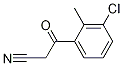 3-(3-클로로-2-메틸페닐)-3-옥소프로판니트릴 구조식 이미지