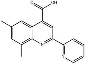 6,8-DIMETHYL-2-PYRIDIN-2-YLQUINOLINE-4-CARBOXYLICACID 구조식 이미지